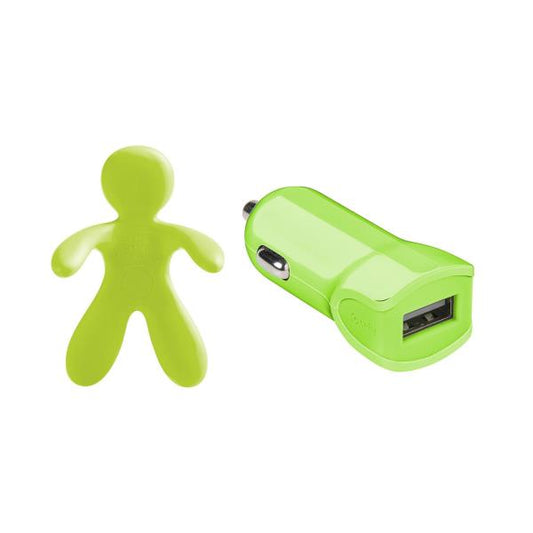 Car Charger + Car Freshner